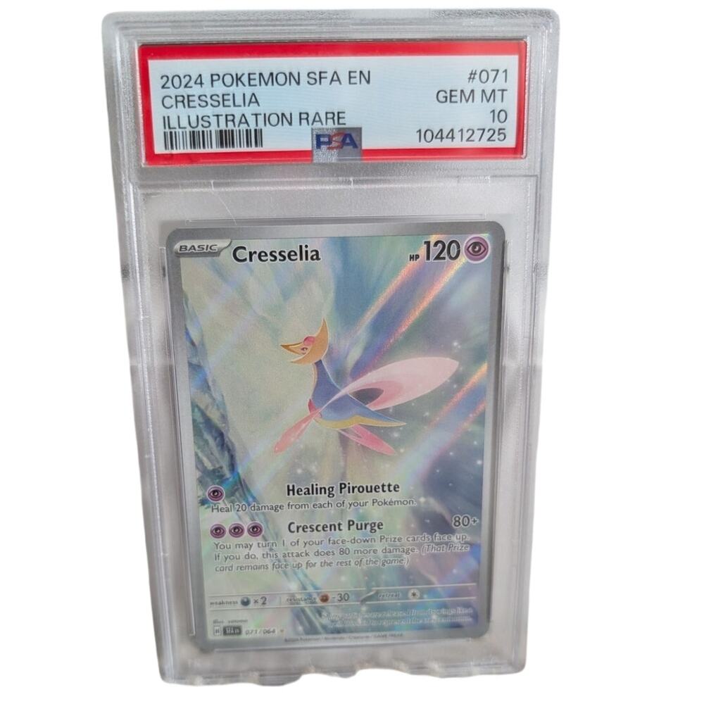 Pokemon PSA 10 GEM MINT Cresselia Shrouded Fable Illustration Rare Holo 071/064